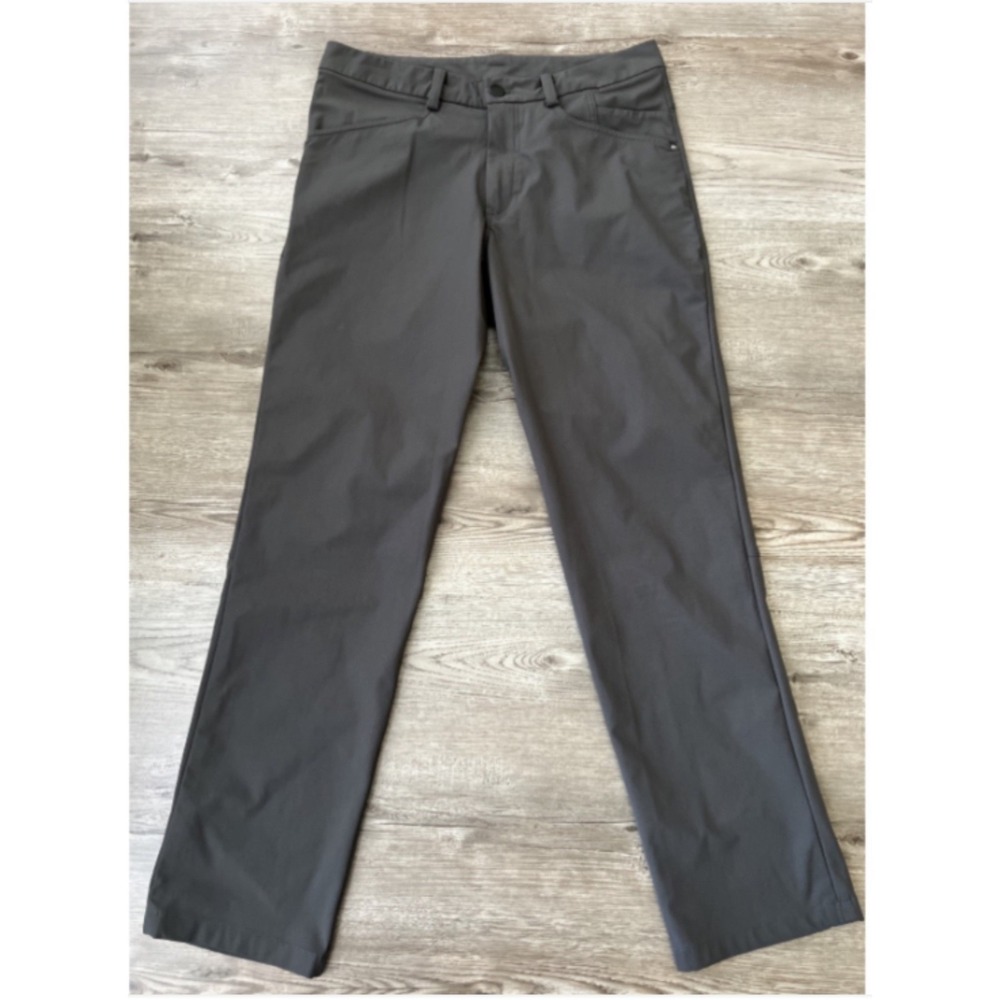 Lululemon ABC 5 Pocket Pant Mens 32x30 Brown Classic Fit Warpstream